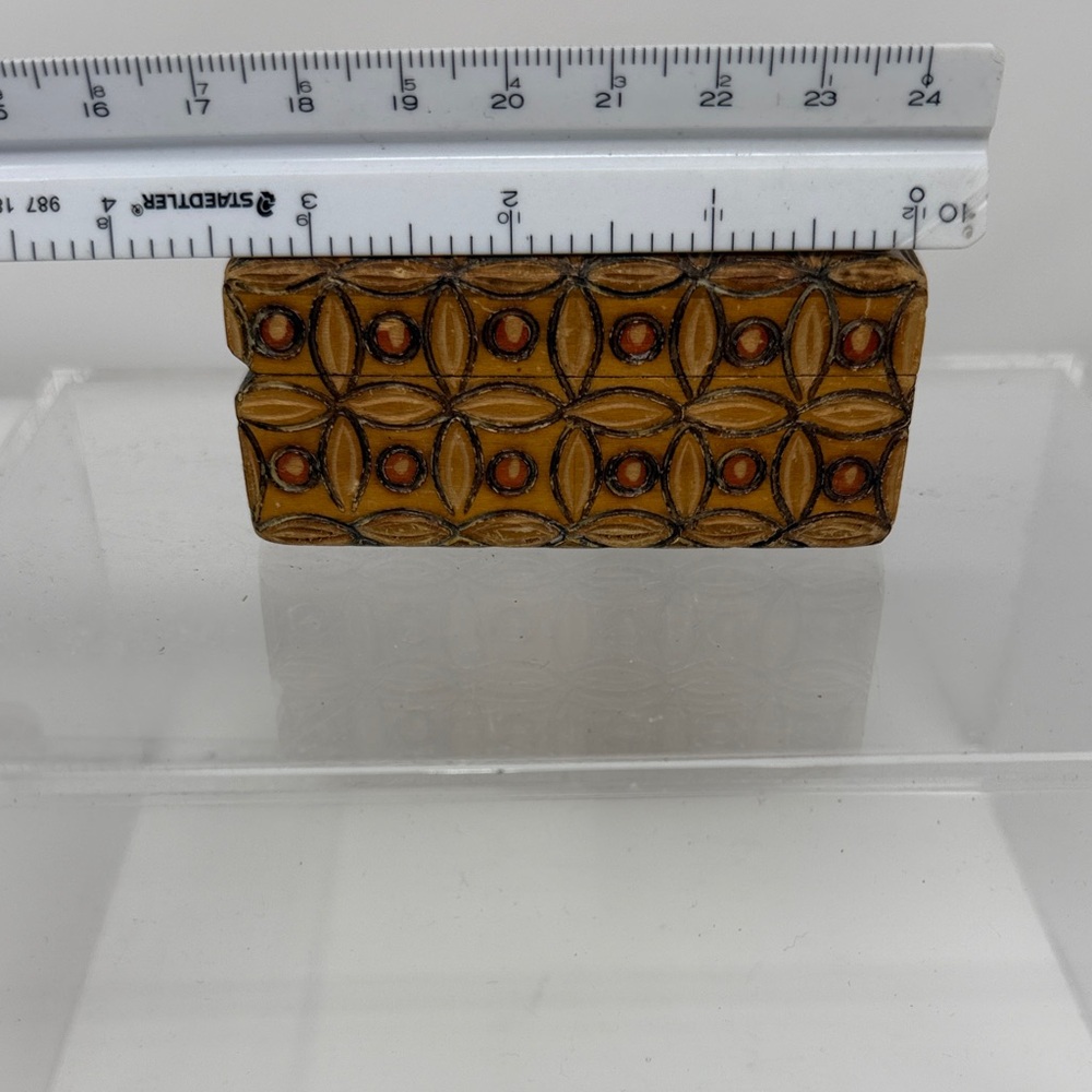 Decorative Brown Patterned Storage Box - Picture 6 of 7